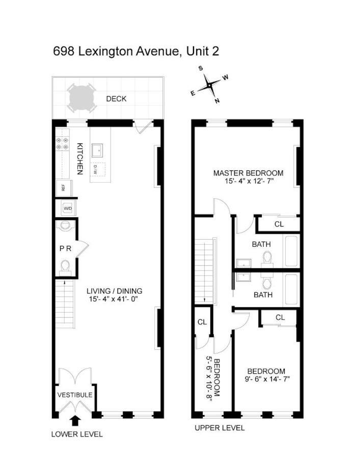 Newly Renovated Duplex Apartment 2 Nueva York Exterior foto